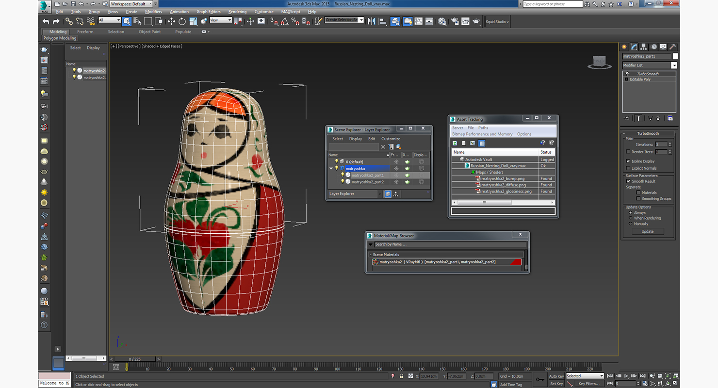 3D model Russian Nesting Doll