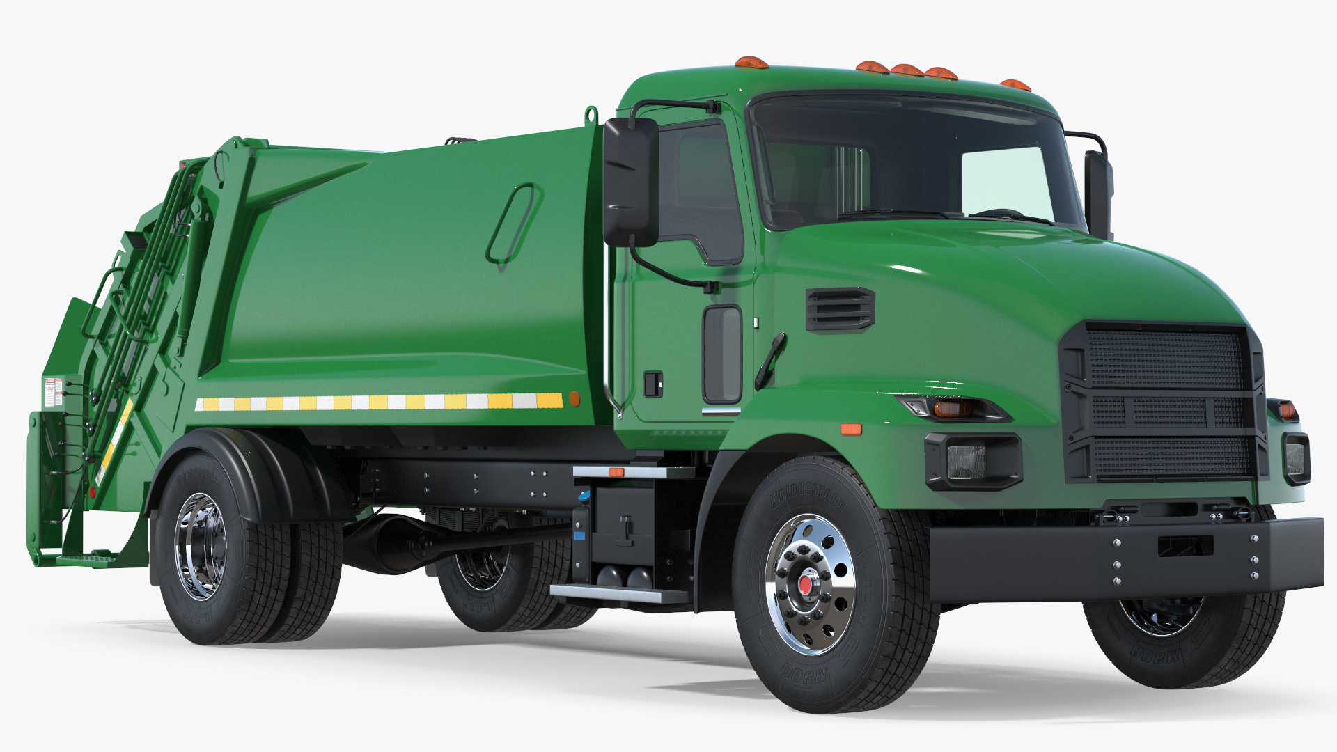 3D model Medium-Duty Garbage Truck