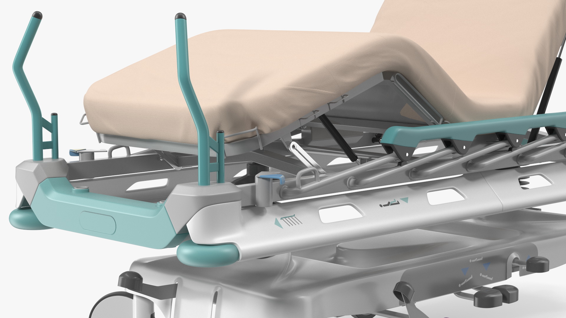 3D model Emergency Transport Bed Rigged