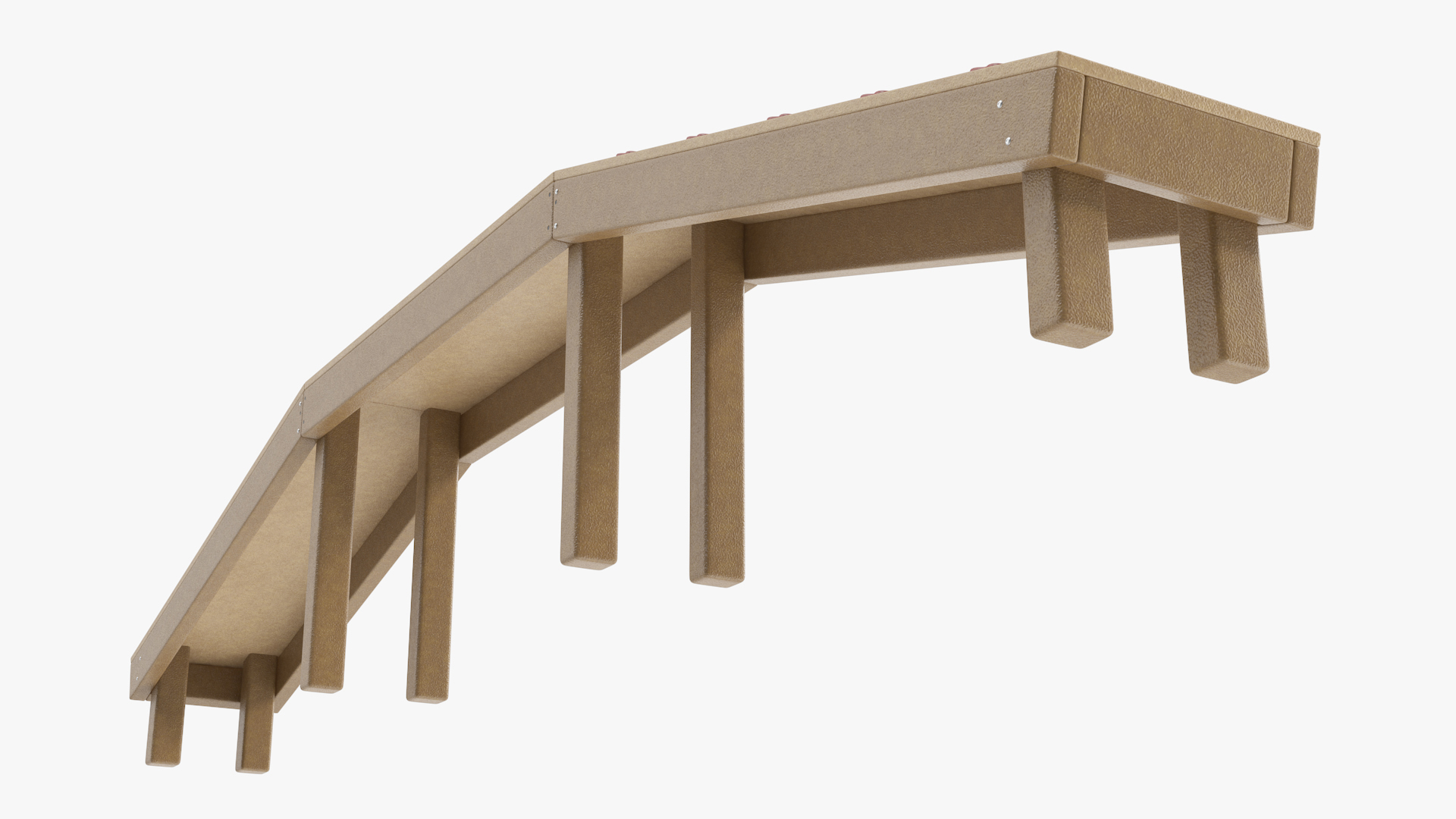 Dog Park Bridge Red 3D model