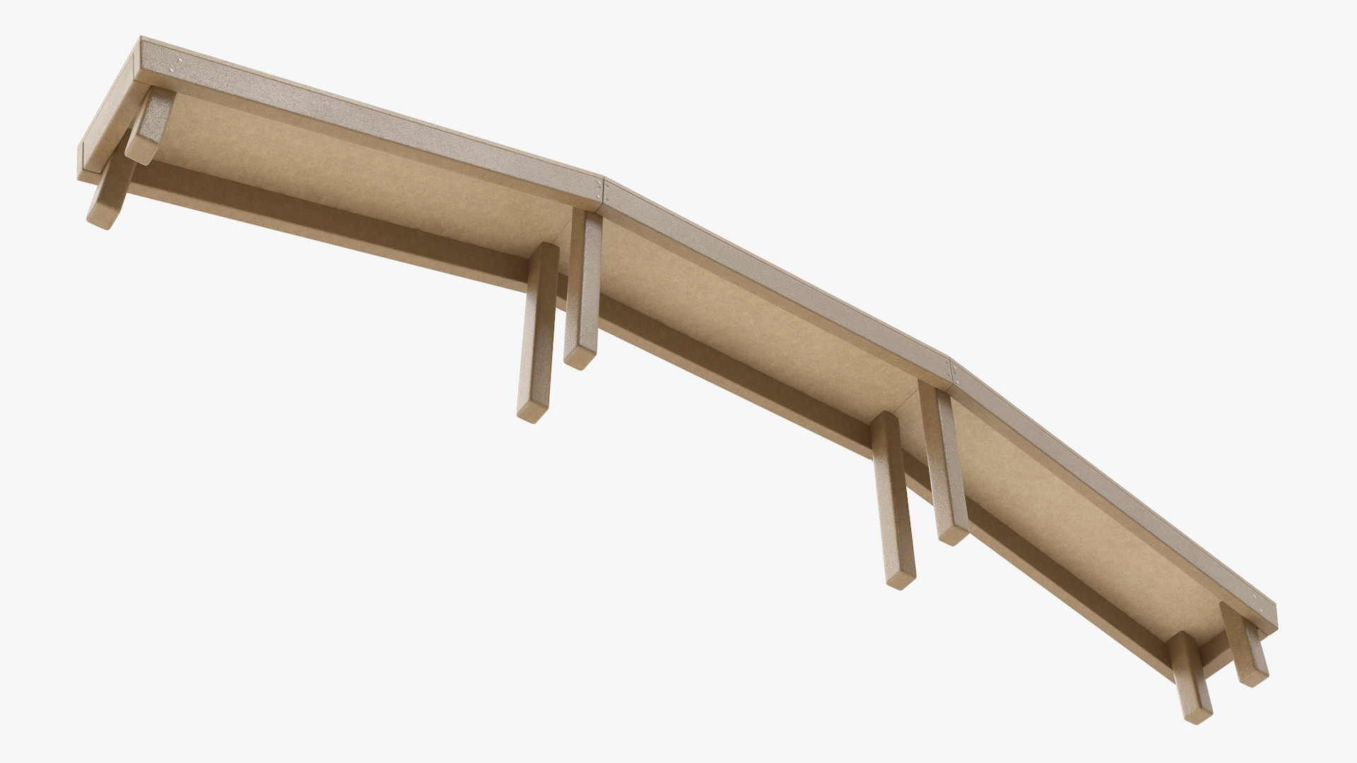 Dog Park Bridge Red 3D model