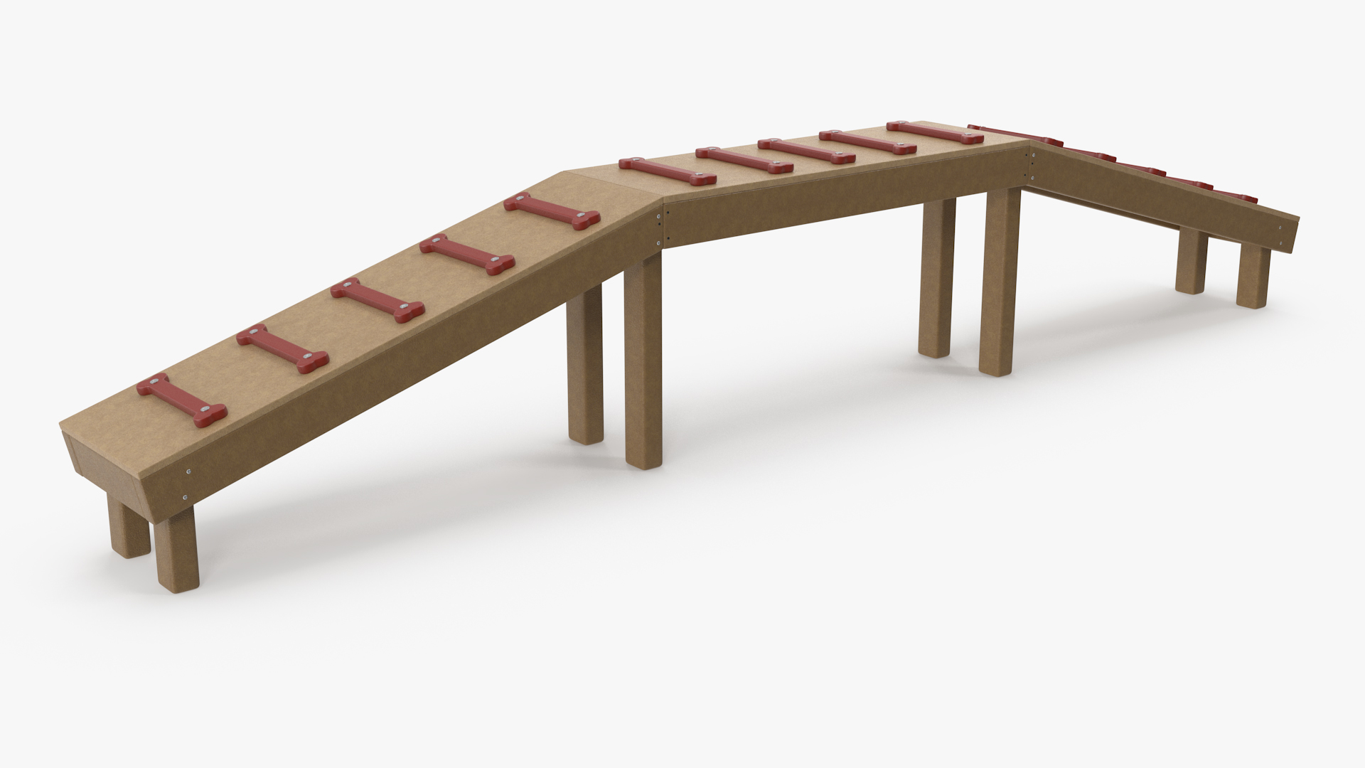 Dog Park Bridge Red 3D model