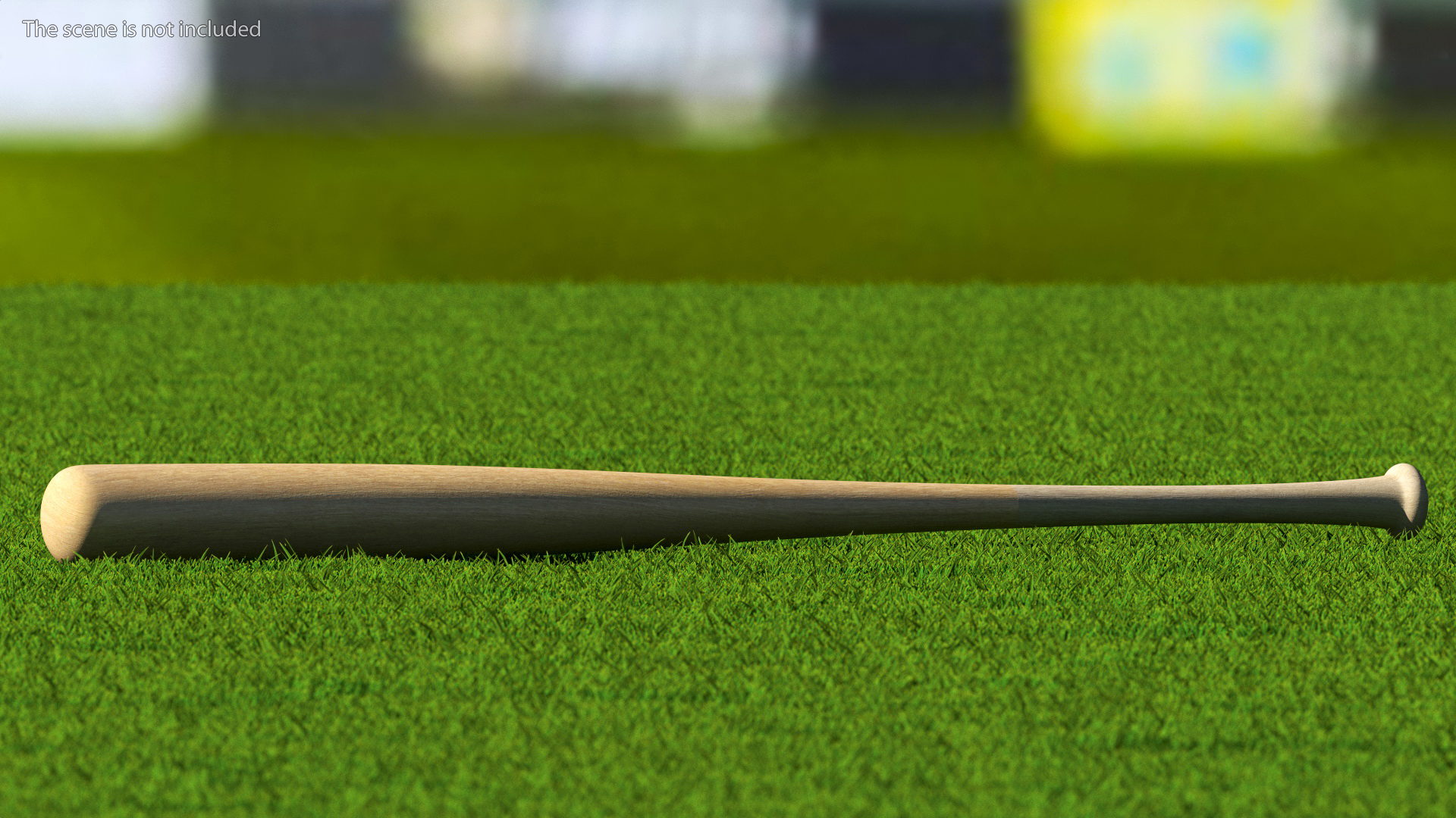 3D Classic Wooden Bat model