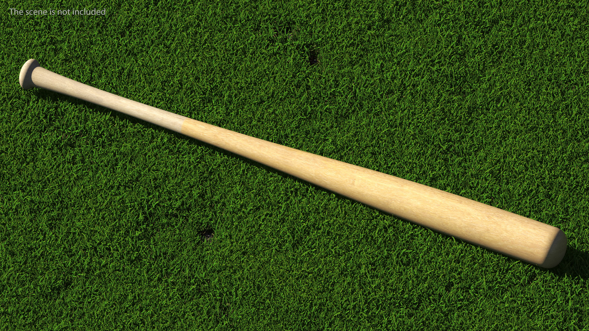 3D Classic Wooden Bat model