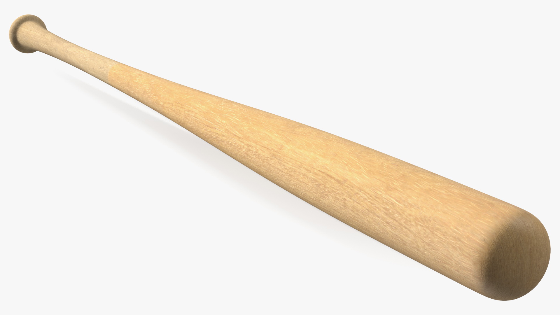 3D Classic Wooden Bat model