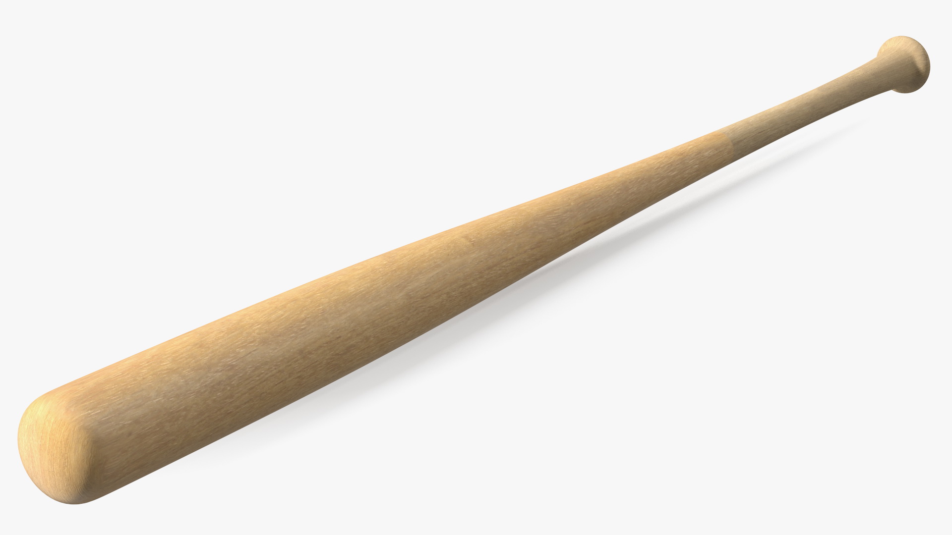 3D Classic Wooden Bat model