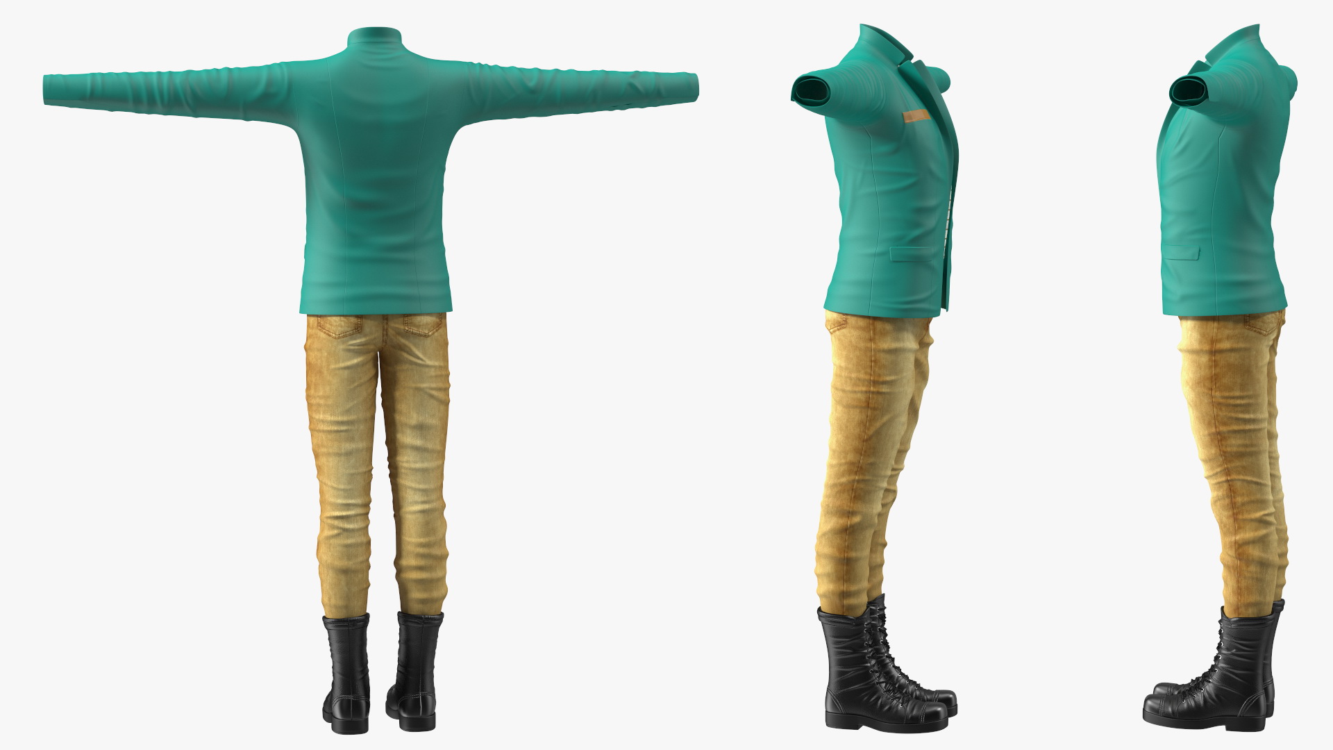 3D Fashionable Style Outfit Set model