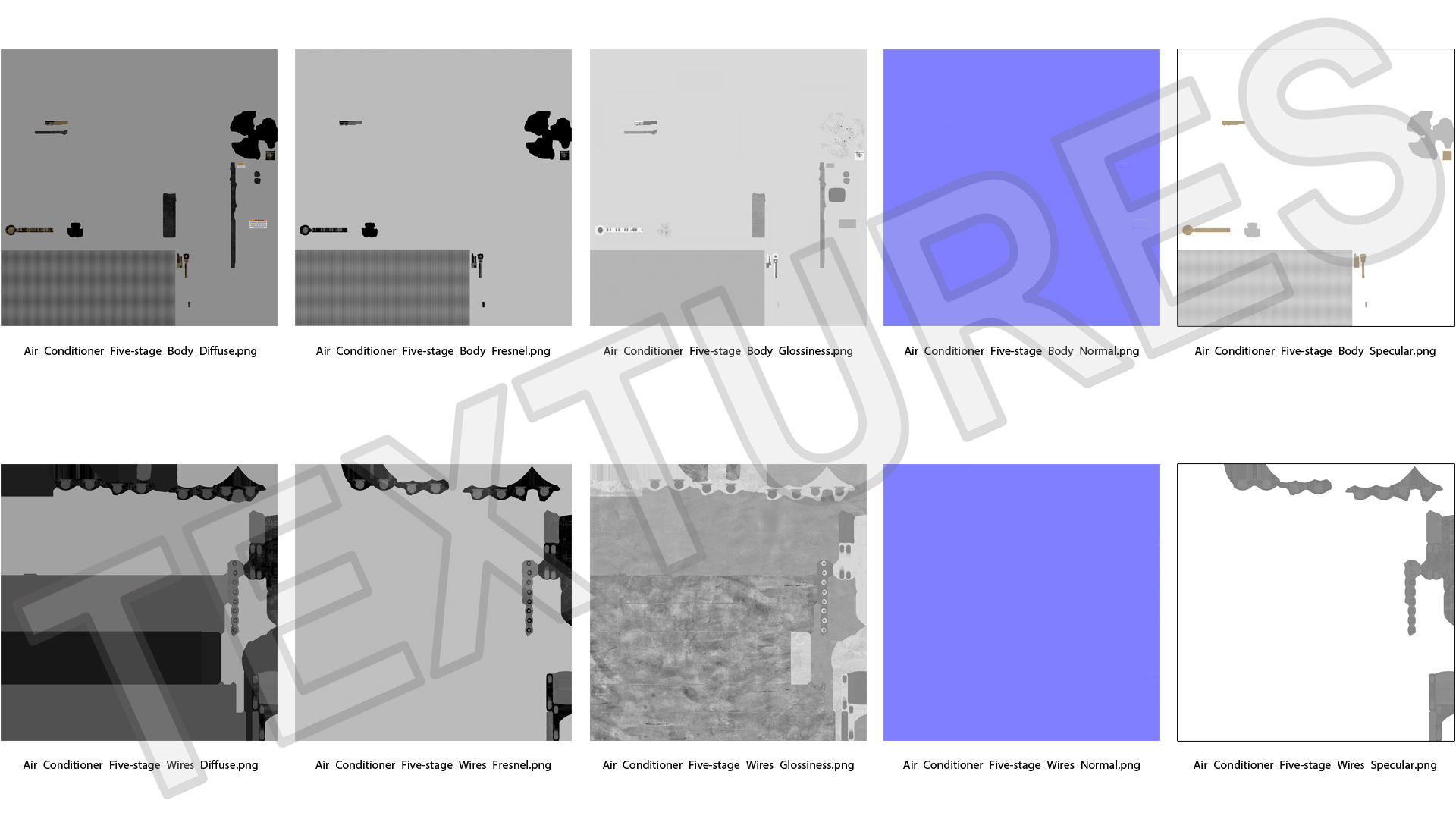 Central Air Conditioner Five-stage 3D model