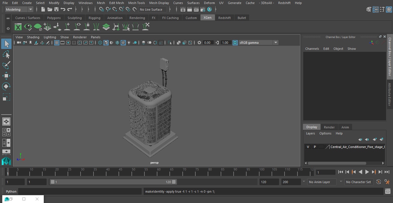 Central Air Conditioner Five-stage 3D model
