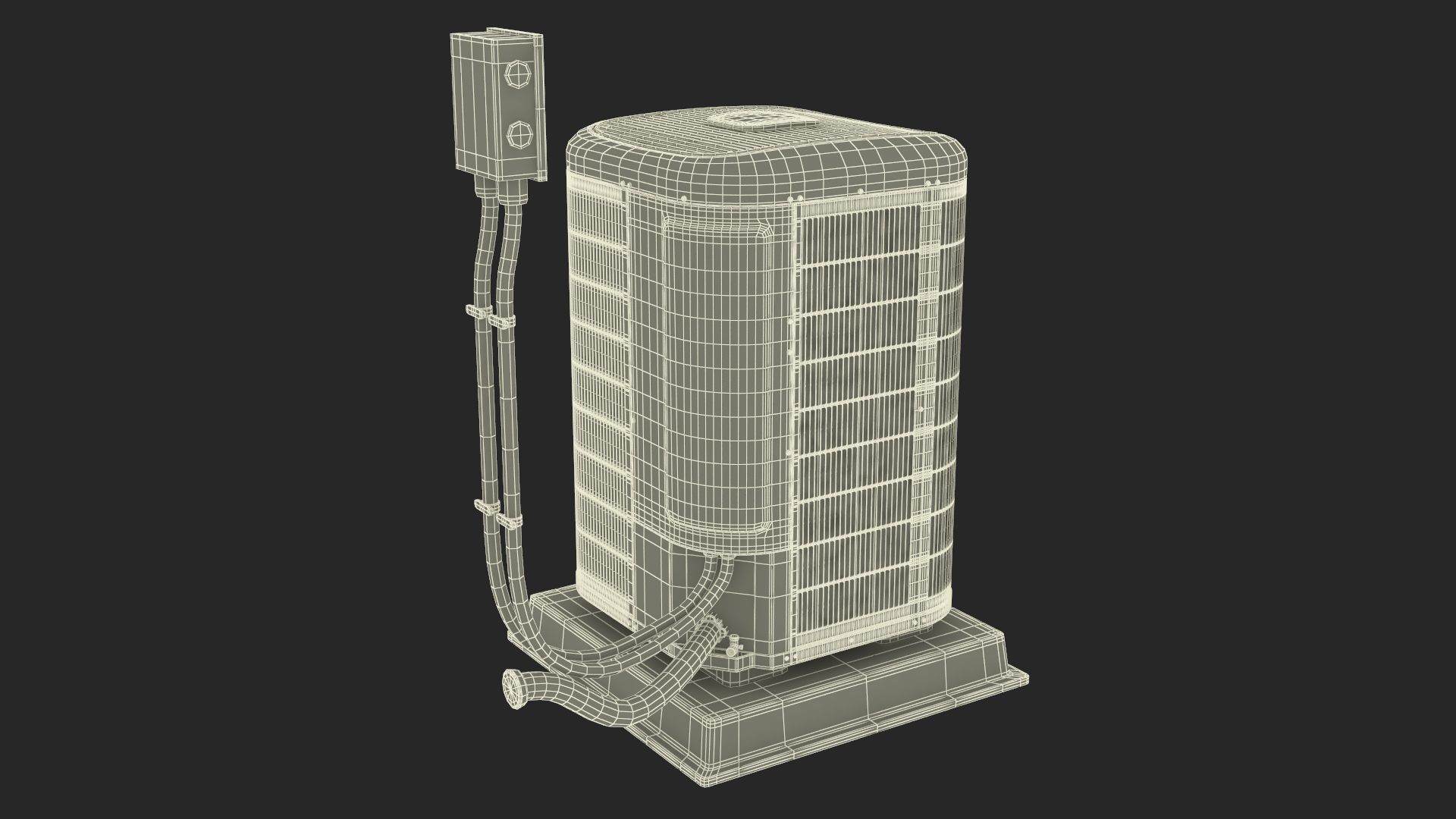 Central Air Conditioner Five-stage 3D model