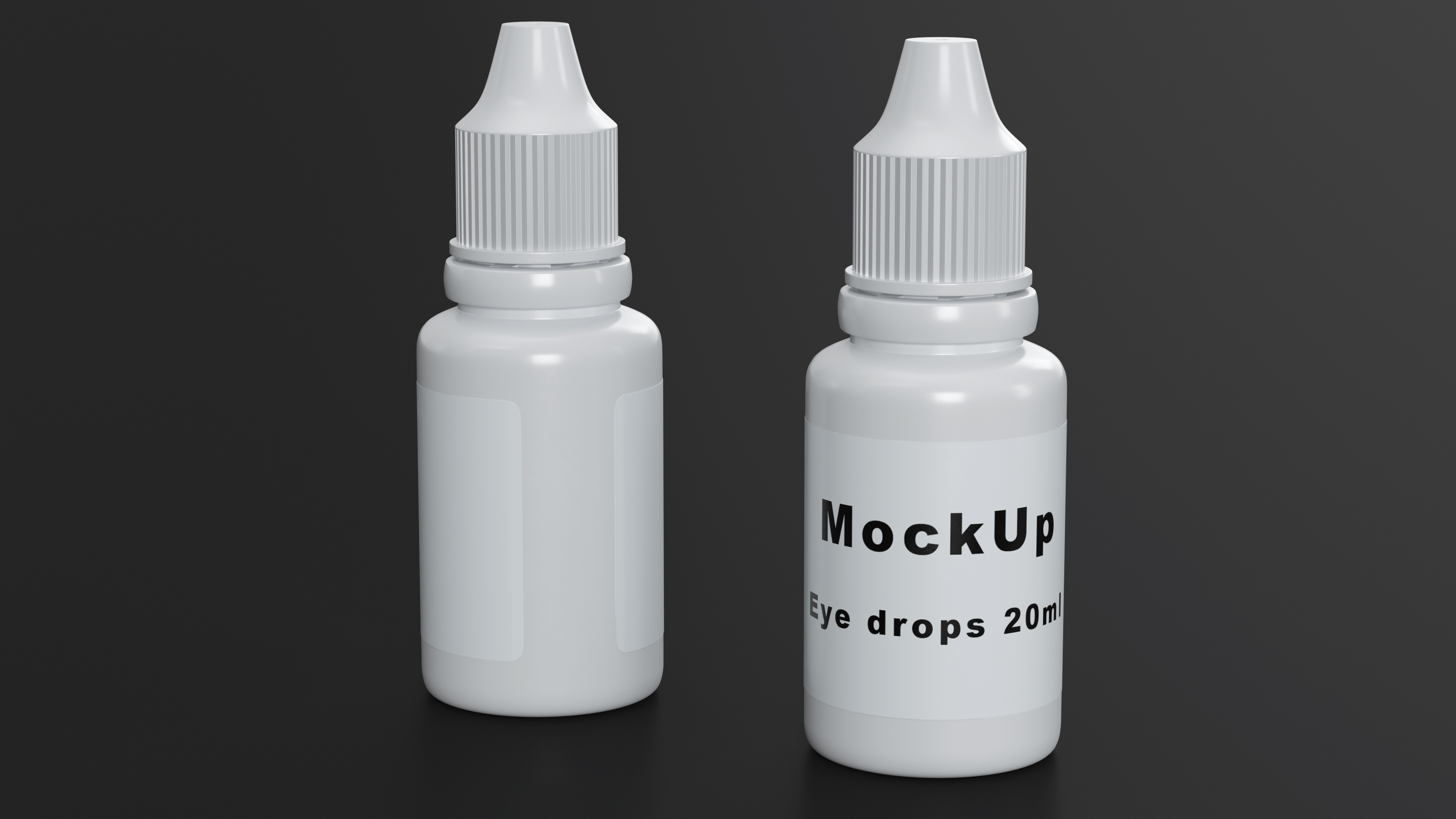 3D model Eye Dropper Bottle 20ml Mockup