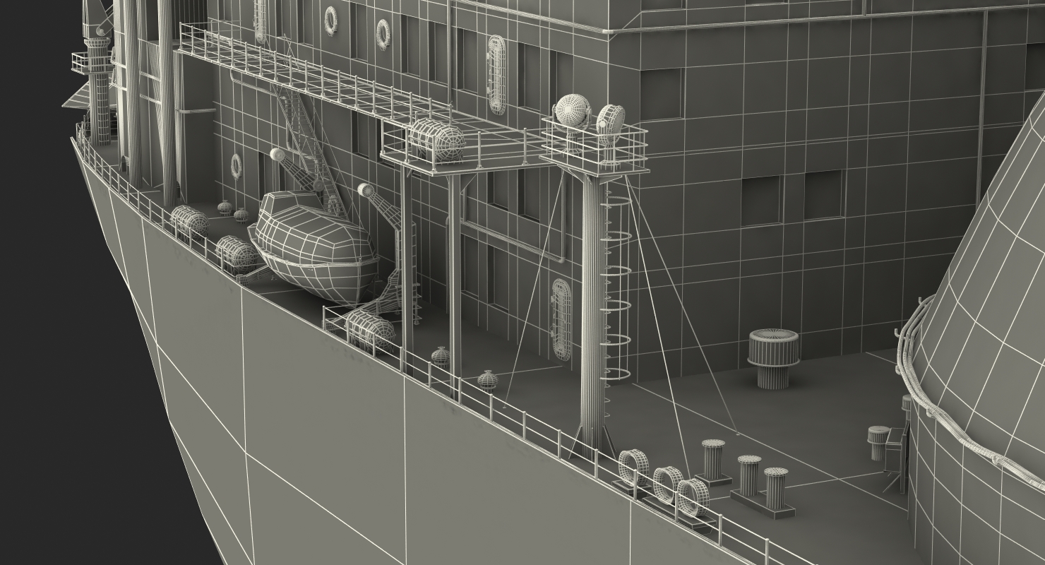 3D Gas Carrier Ship