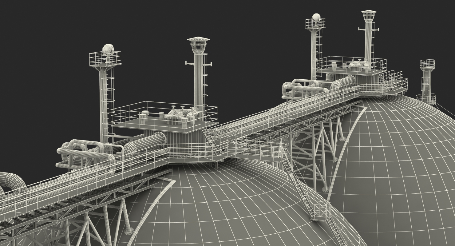 3D Gas Carrier Ship