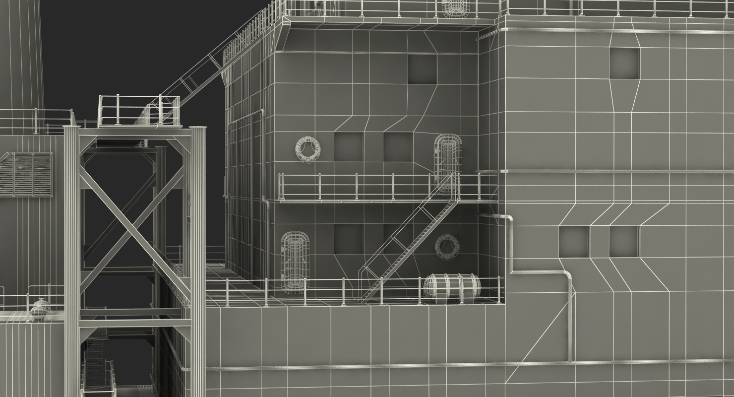 3D Gas Carrier Ship