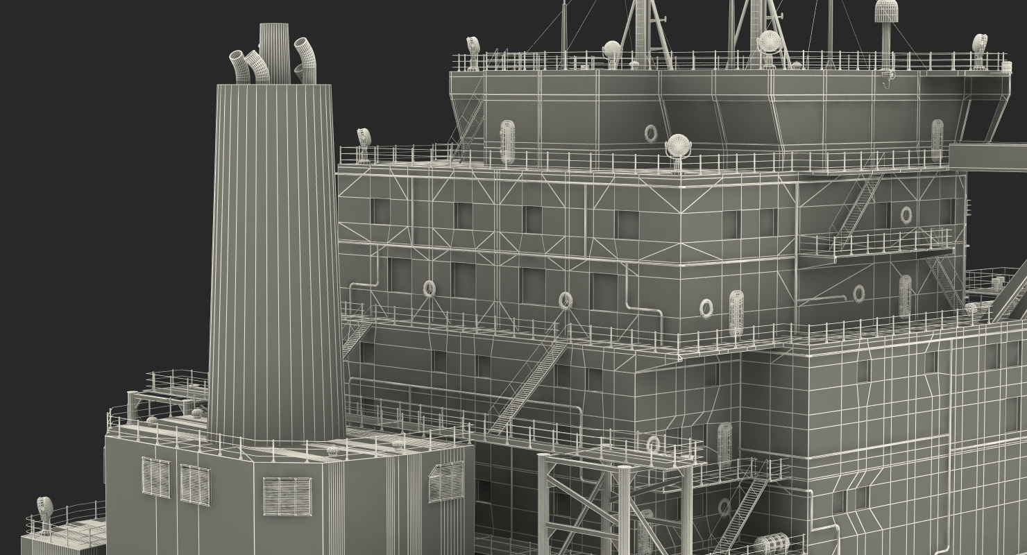 3D Gas Carrier Ship