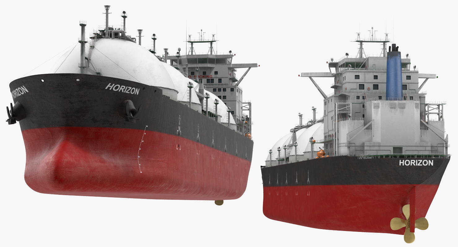 3D Gas Carrier Ship