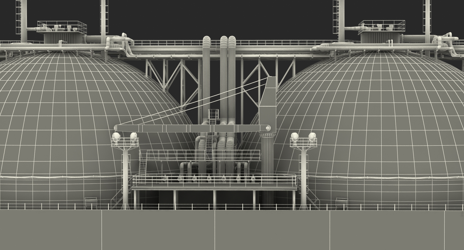 3D Gas Carrier Ship