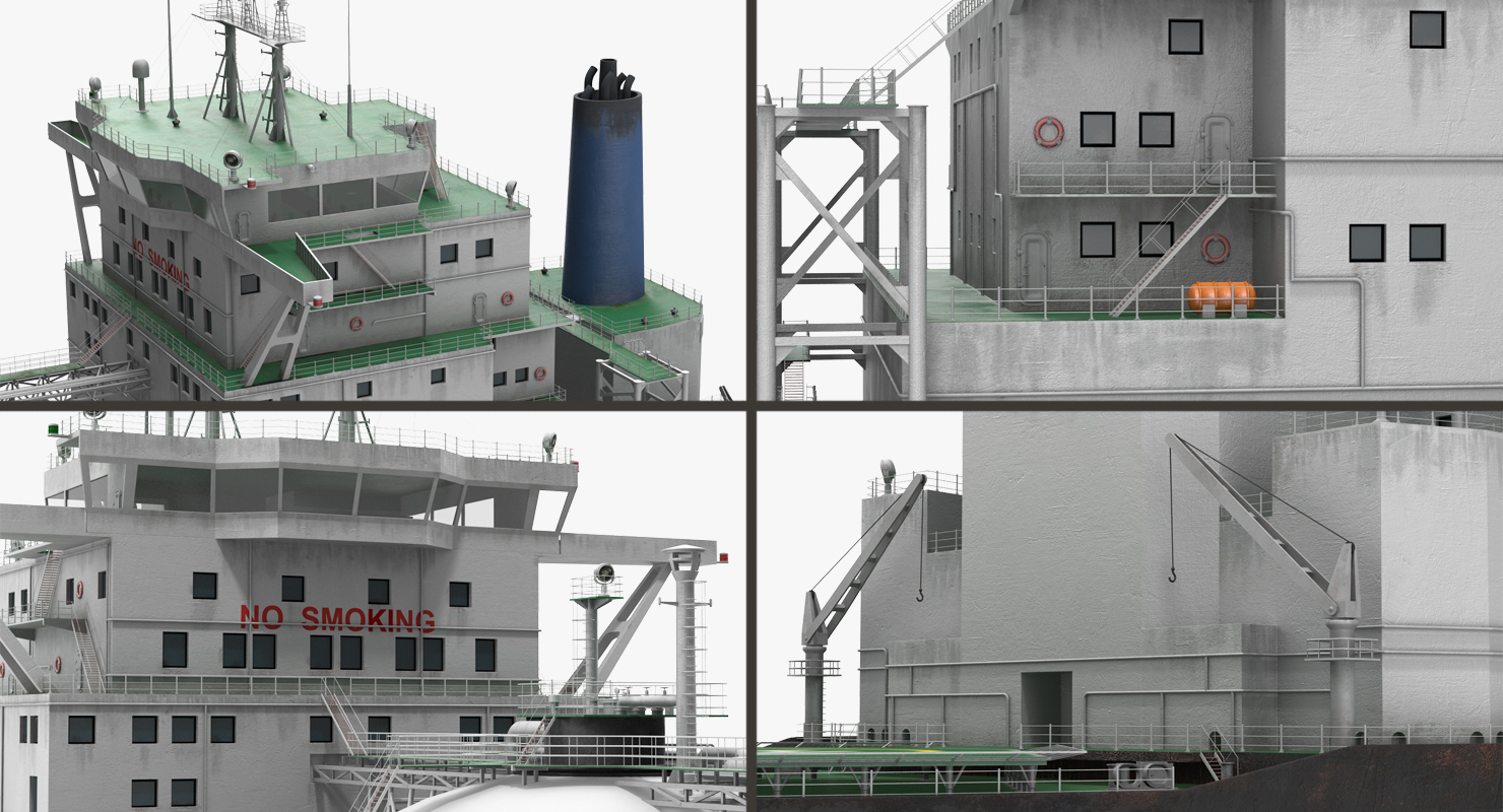 3D Gas Carrier Ship