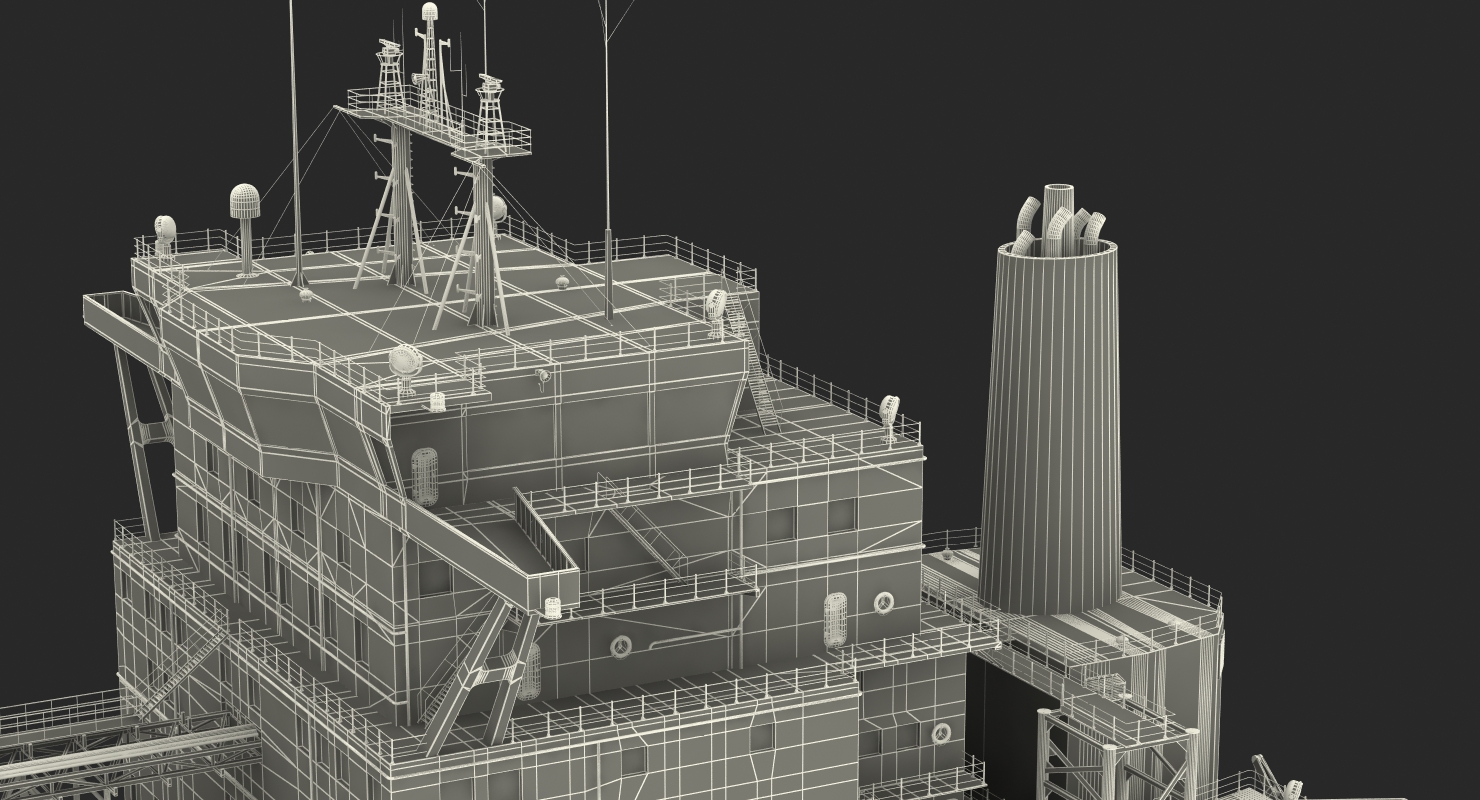 3D Gas Carrier Ship