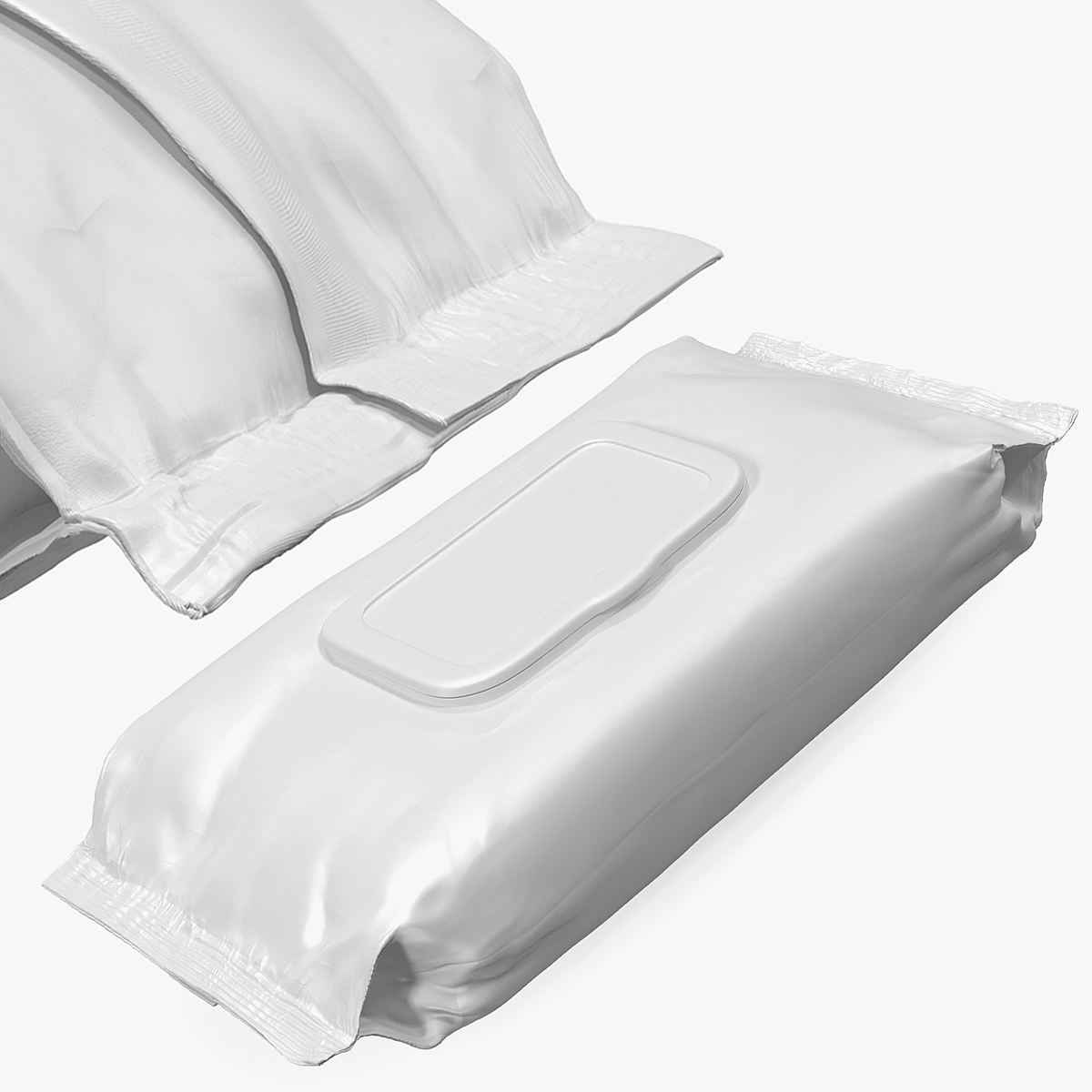 Wet Wipes Pack 3D model preview