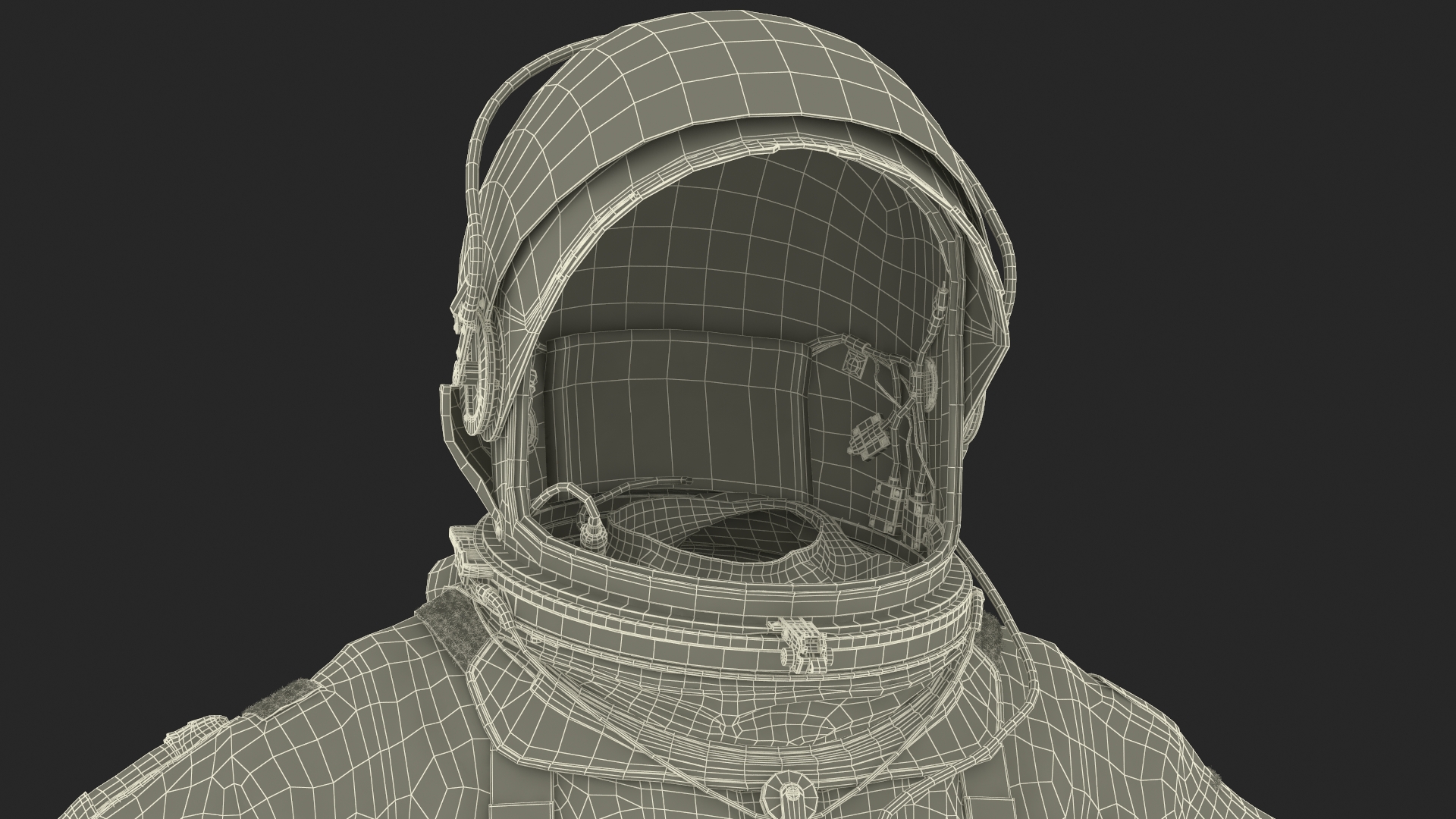 3D Advanced Crew Escape Suit Rigged Fur