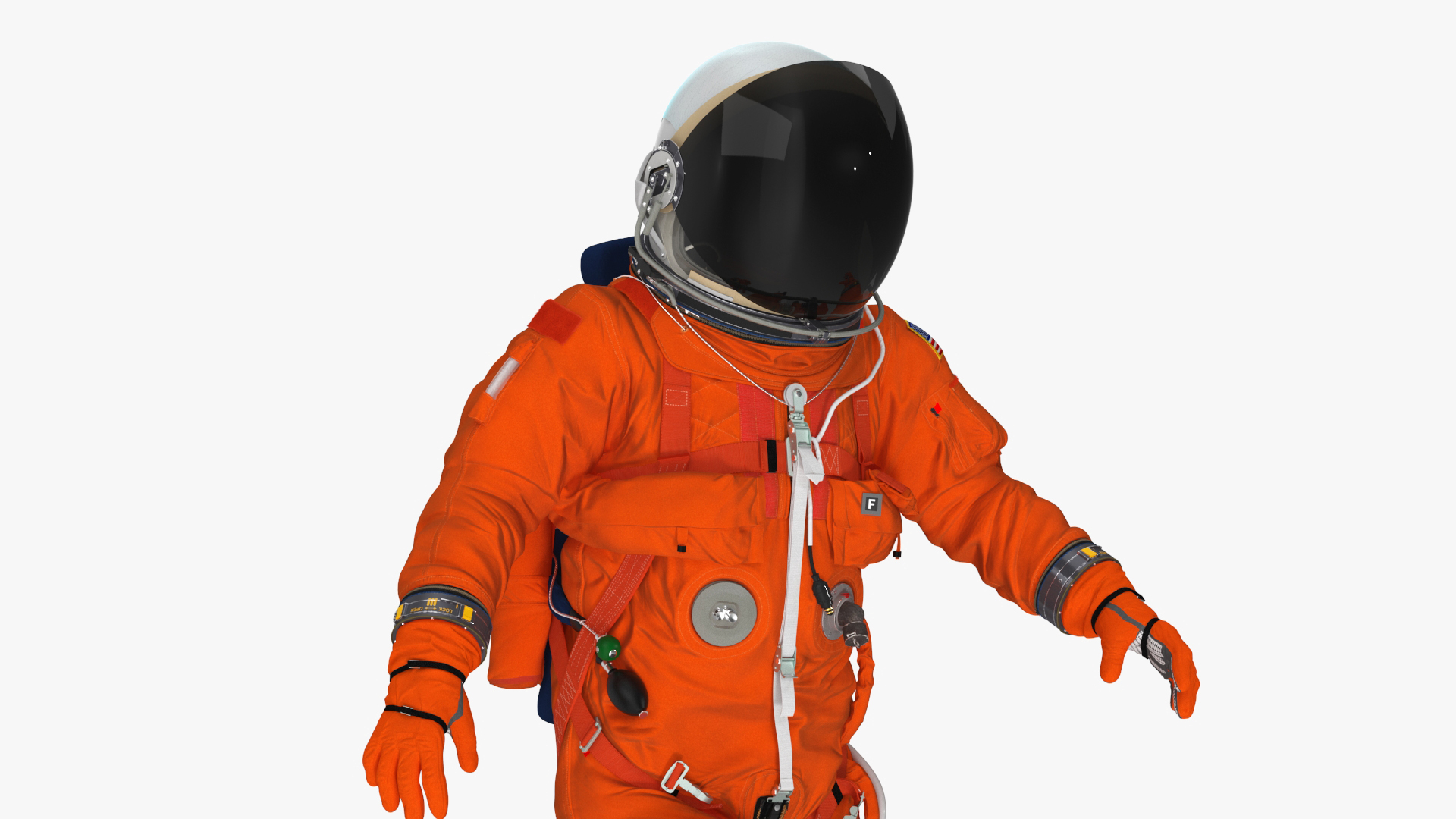 3D Advanced Crew Escape Suit Rigged Fur