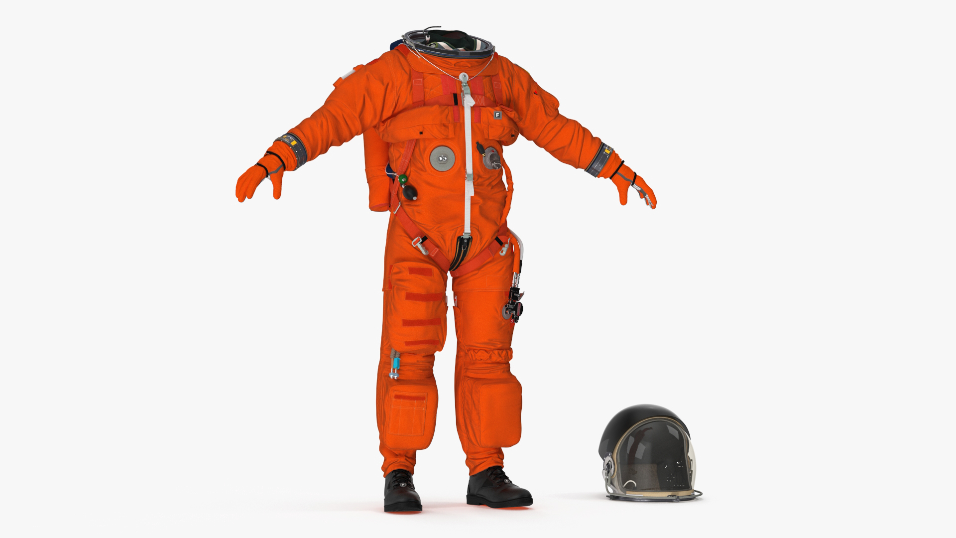 3D Advanced Crew Escape Suit Rigged Fur