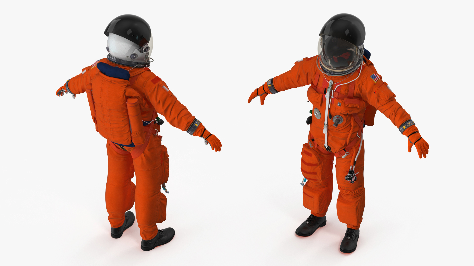 3D Advanced Crew Escape Suit Rigged Fur