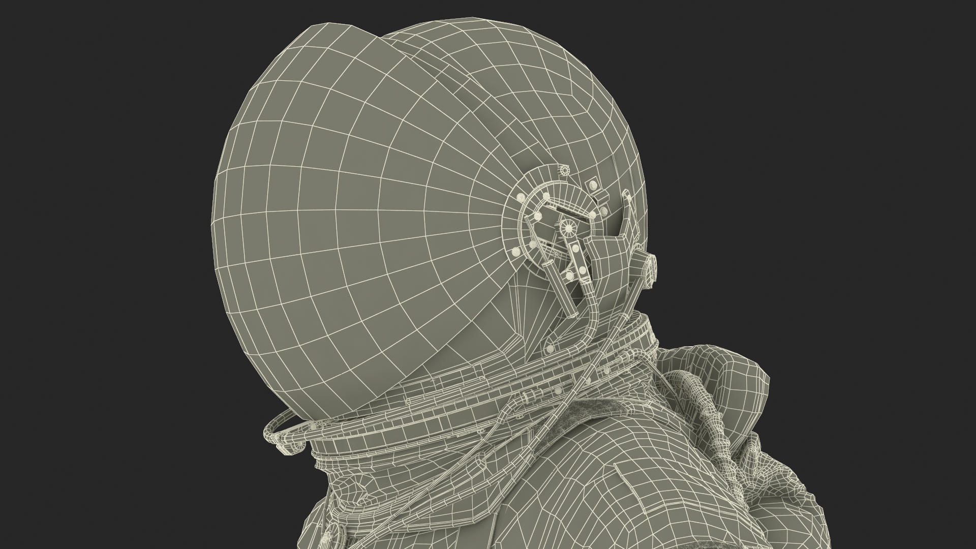 3D Advanced Crew Escape Suit Rigged Fur