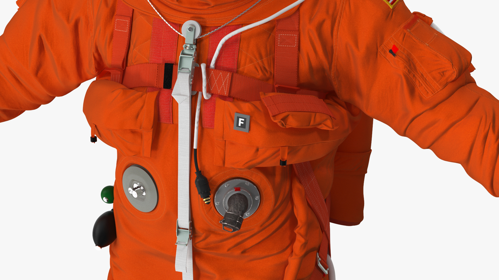3D Advanced Crew Escape Suit Rigged Fur