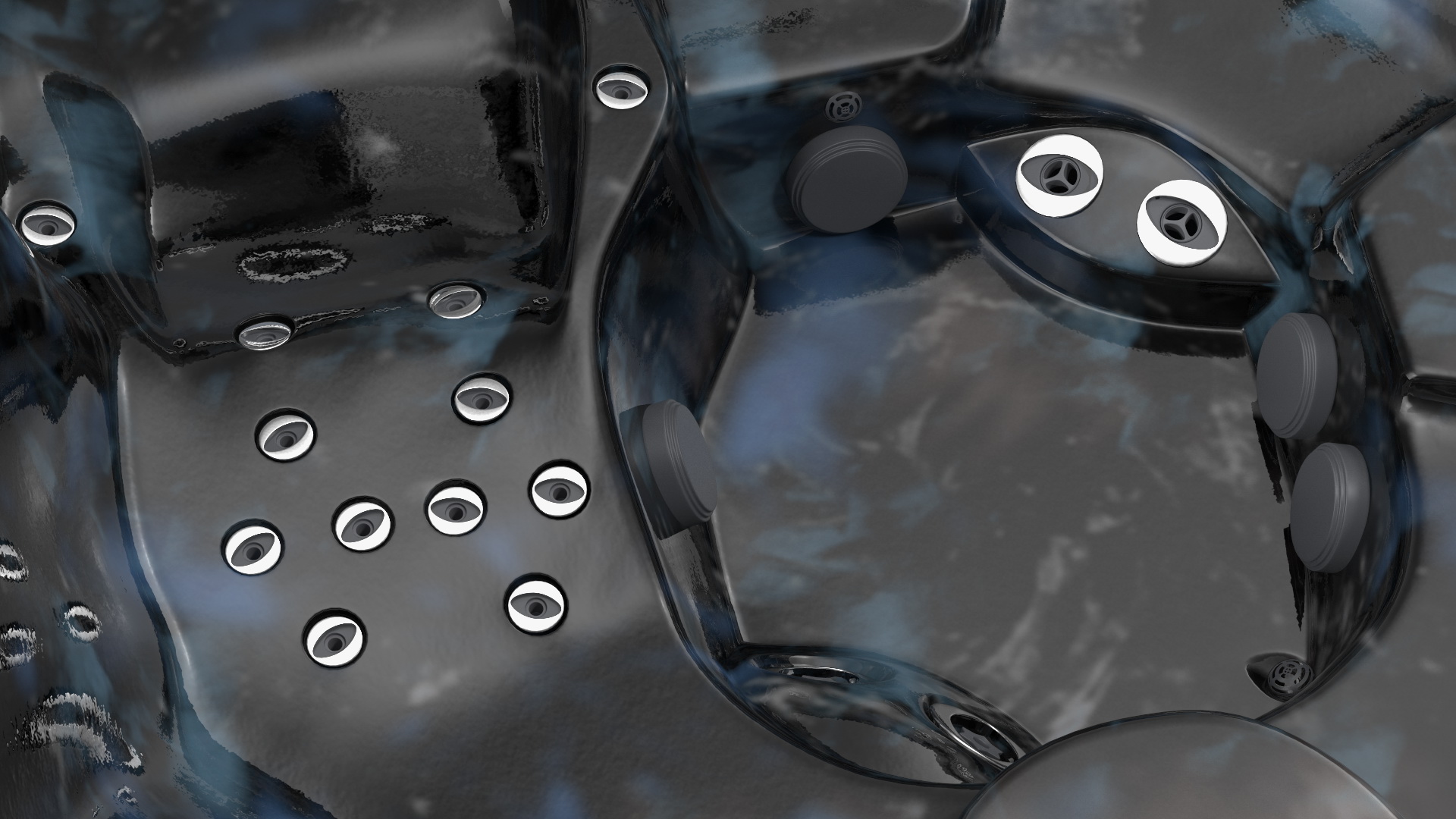 3D Hot Tub with Man