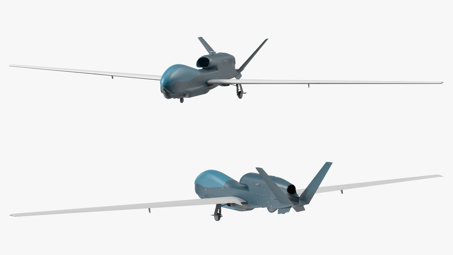 3D Unmanned Surveillance Drone Rigged for Cinema 4D model