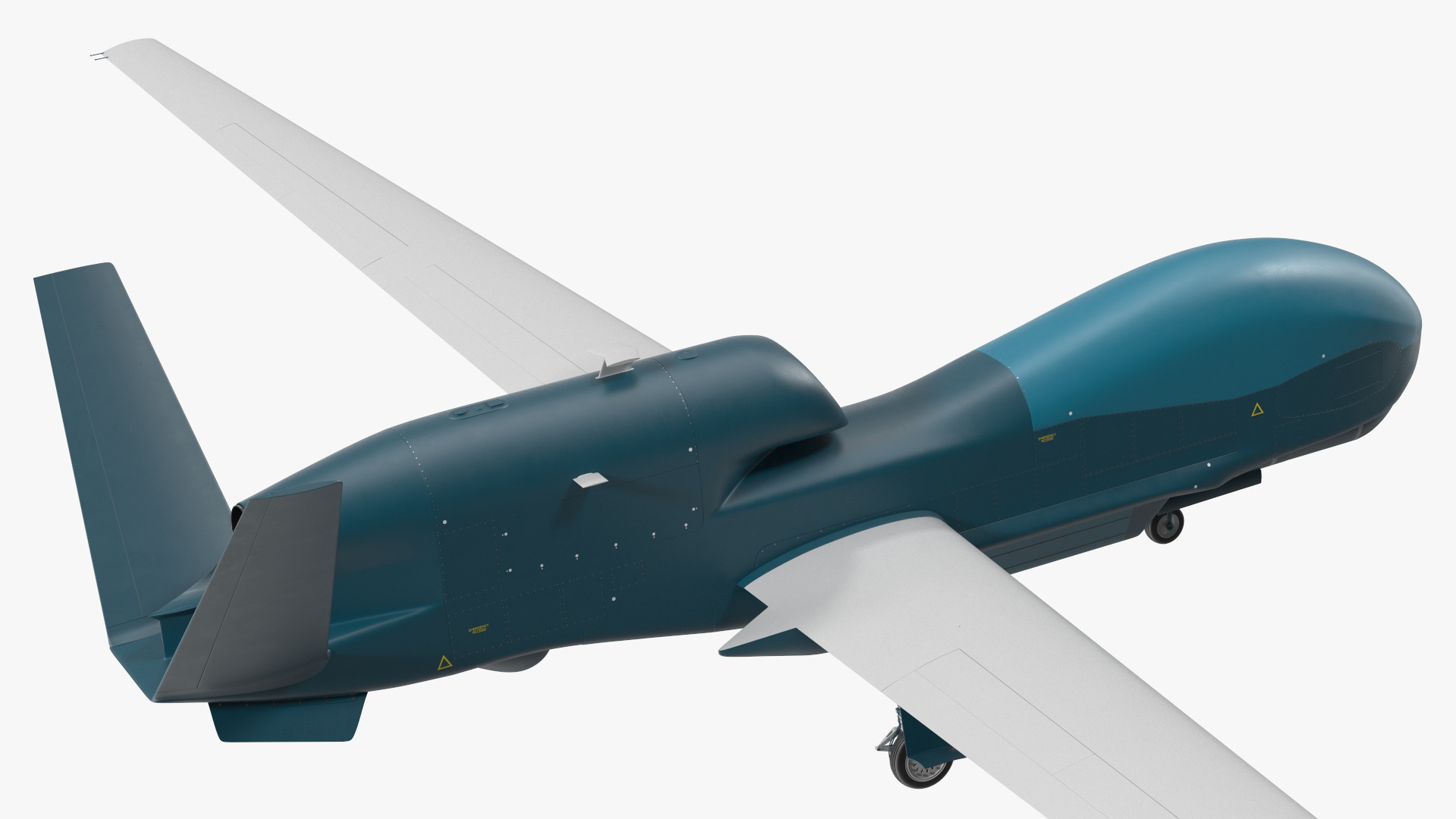3D Unmanned Surveillance Drone Rigged for Cinema 4D model