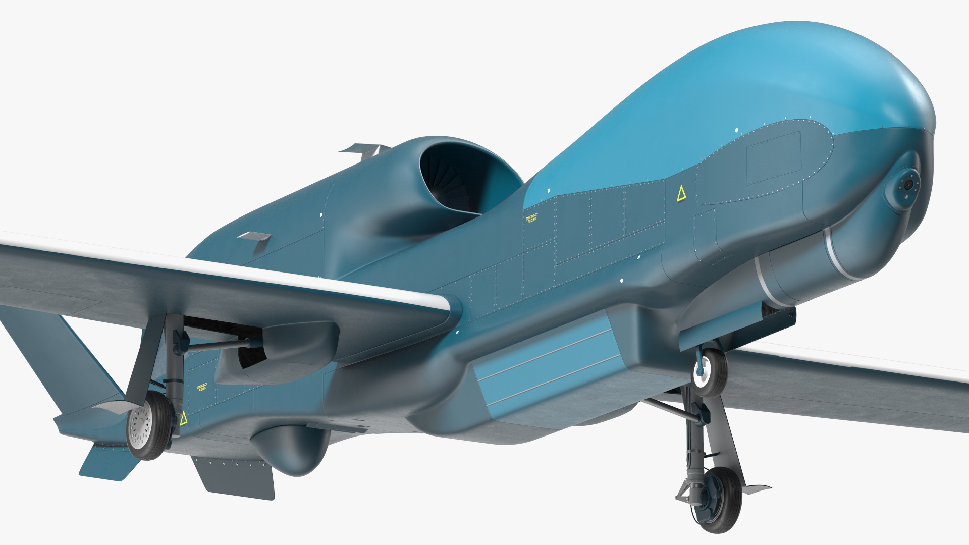 3D Unmanned Surveillance Drone Rigged for Cinema 4D model