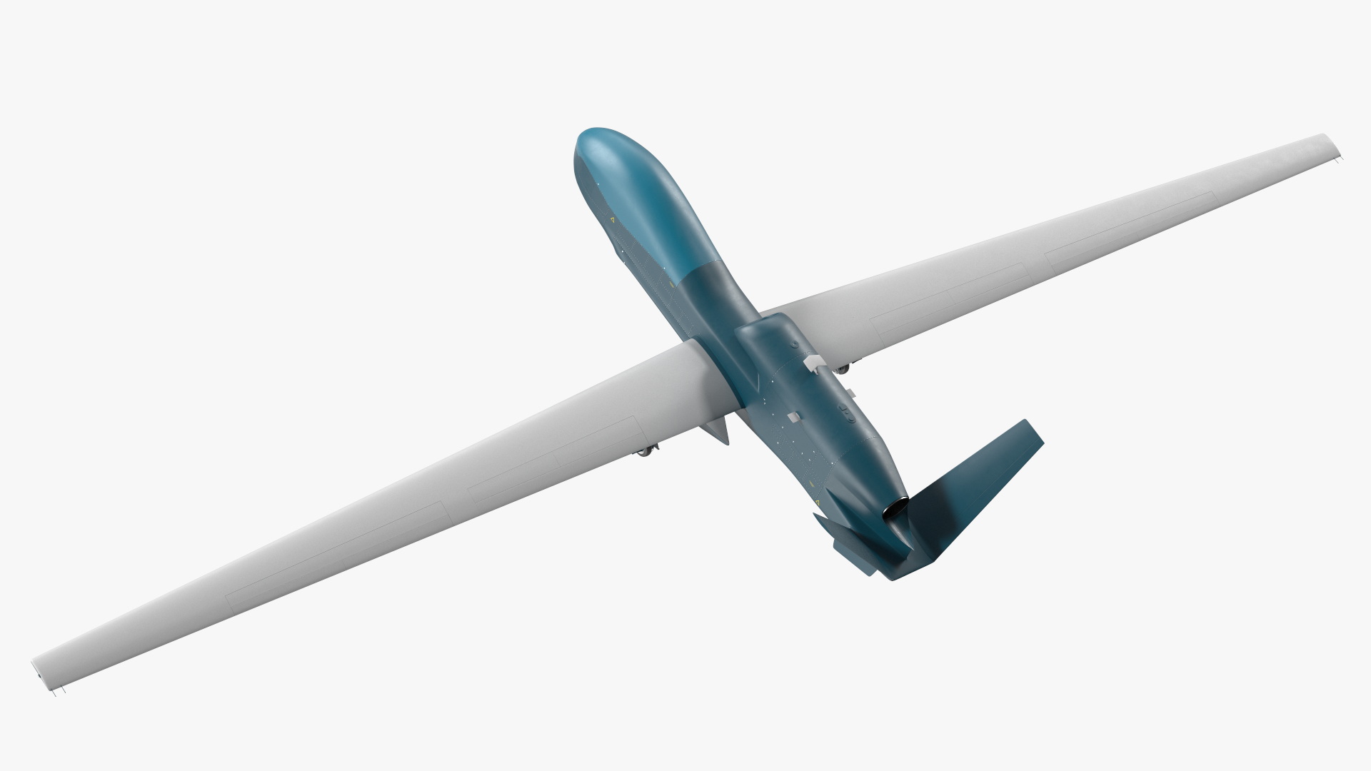 3D Unmanned Surveillance Drone Rigged for Cinema 4D model