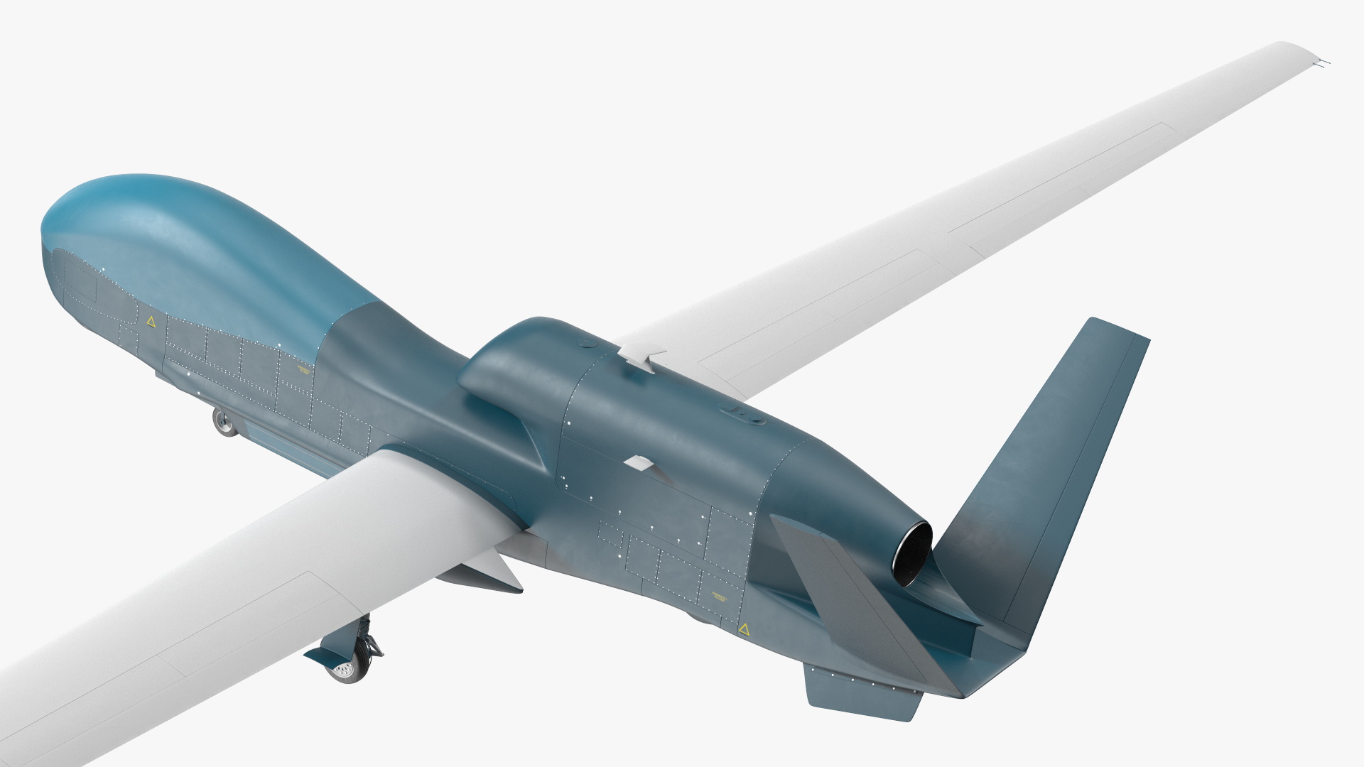 3D Unmanned Surveillance Drone Rigged for Cinema 4D model