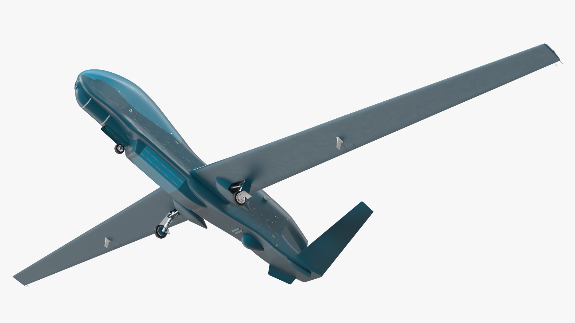 3D Unmanned Surveillance Drone Rigged for Cinema 4D model