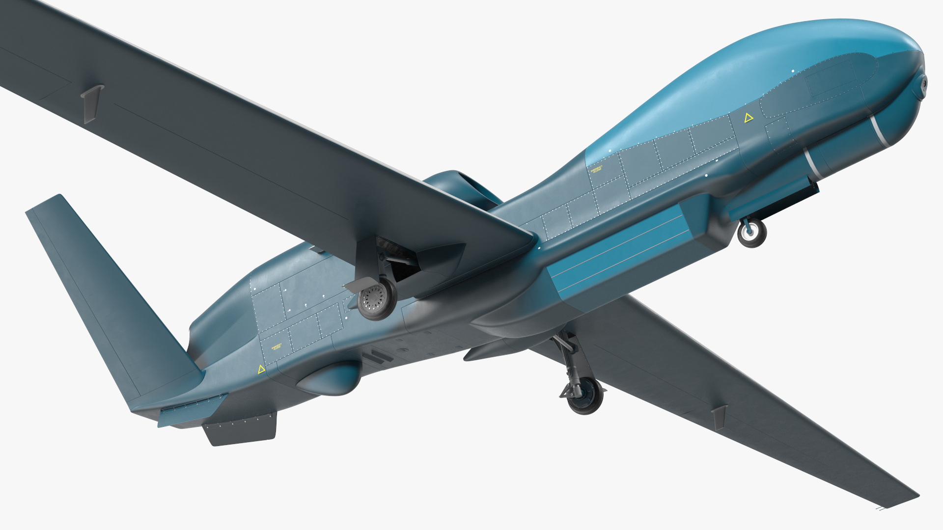 3D Unmanned Surveillance Drone Rigged for Cinema 4D model