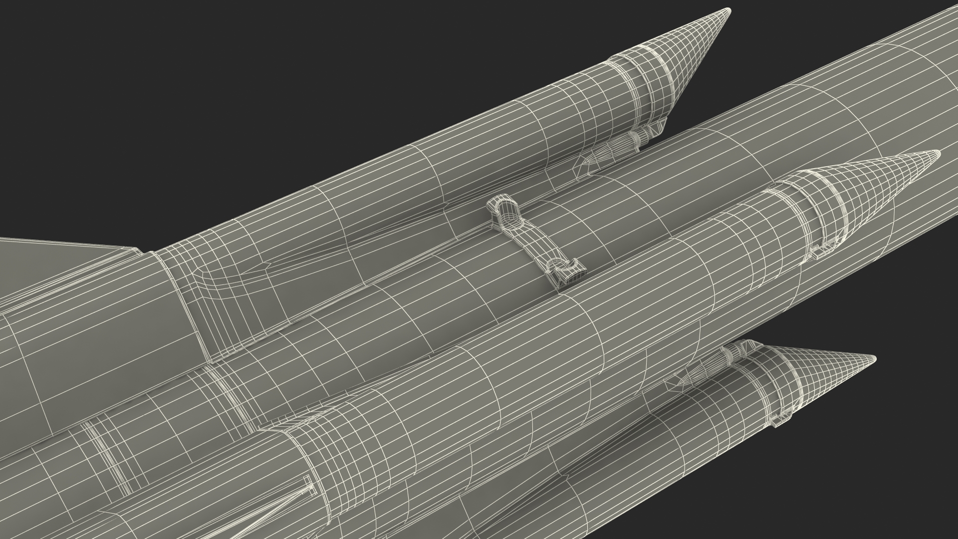3D model X-31PM Supersonic Missile