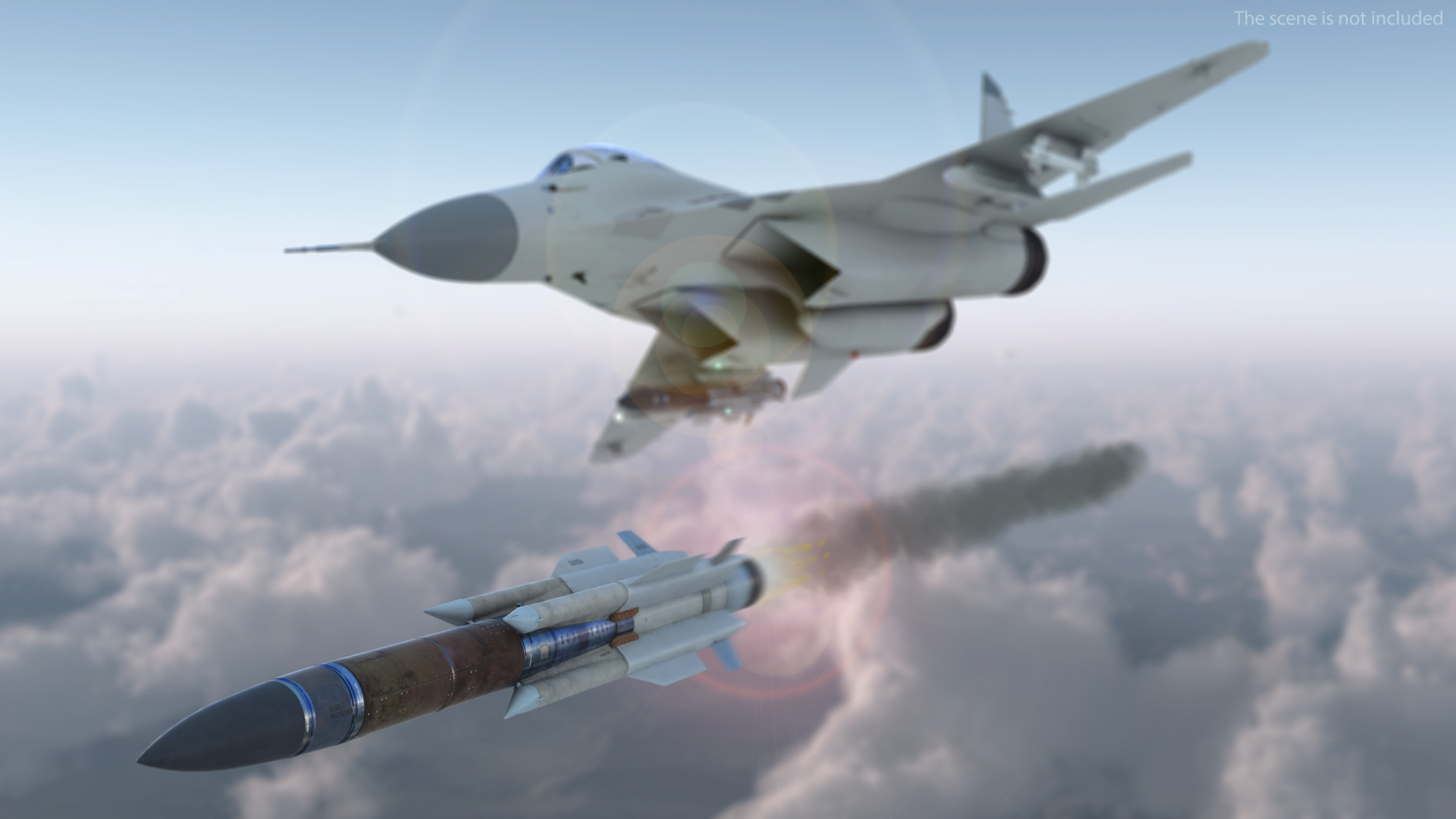 3D model X-31PM Supersonic Missile