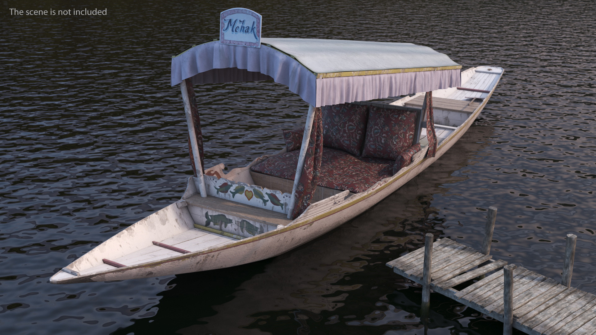 3D model Shikara River Glider White Old