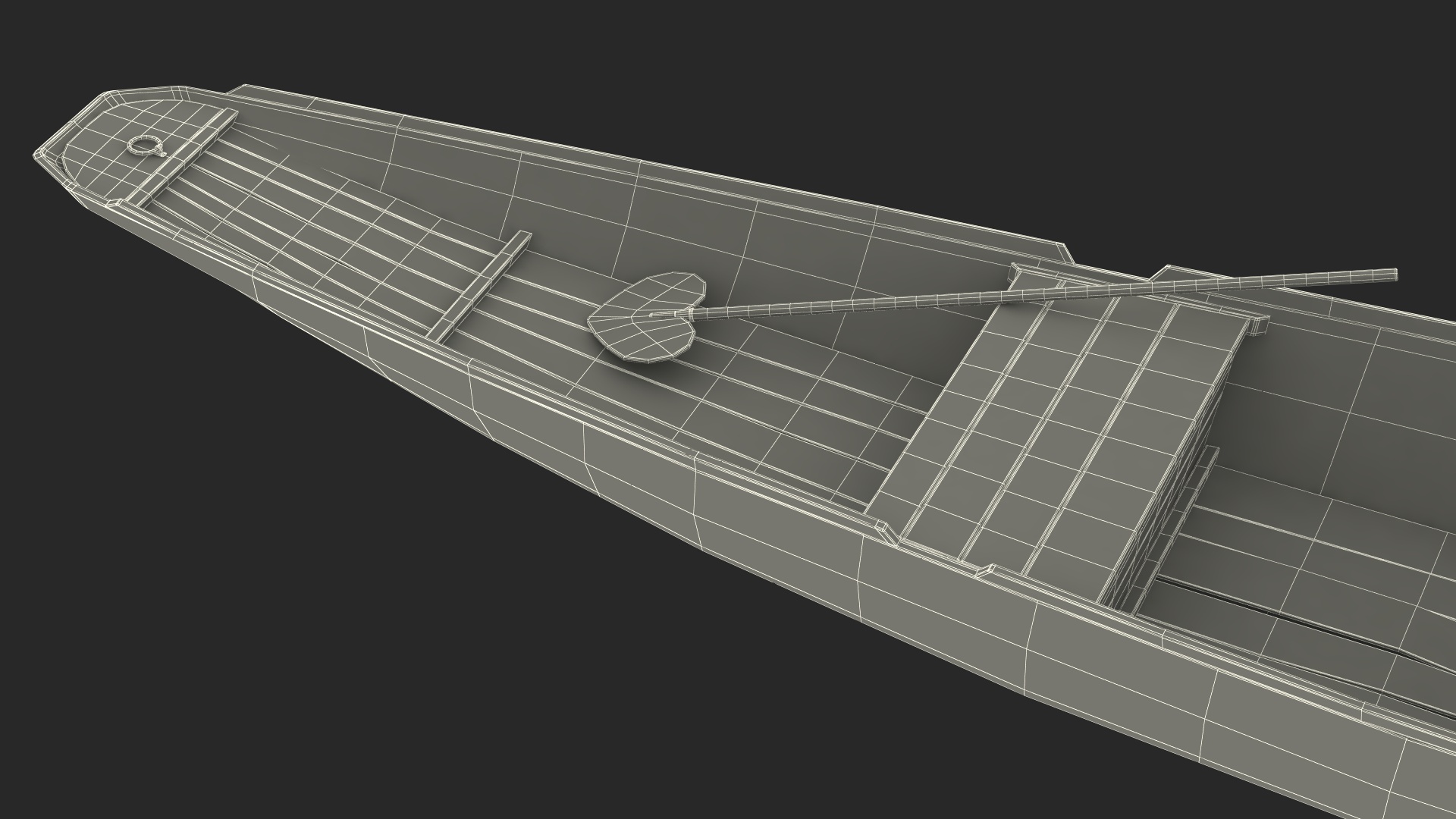 3D model Shikara River Glider White Old