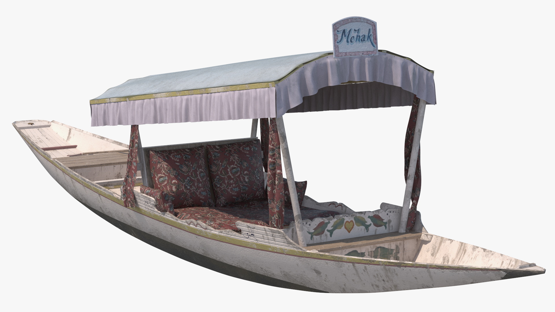 3D model Shikara River Glider White Old