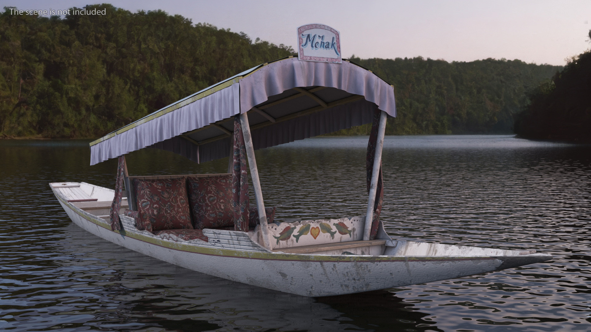3D model Shikara River Glider White Old