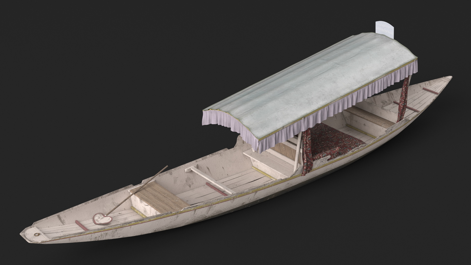 3D model Shikara River Glider White Old