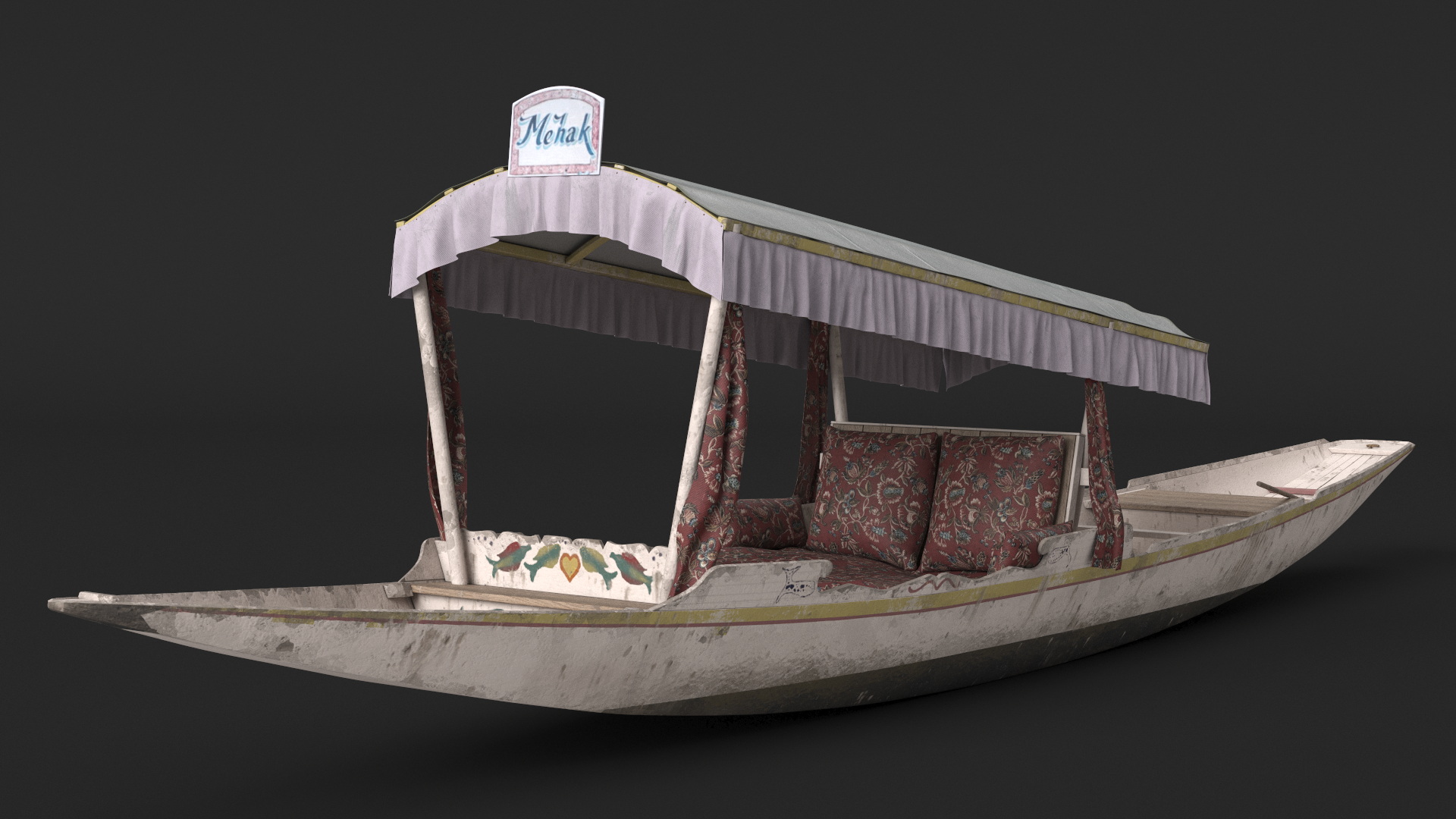 3D model Shikara River Glider White Old