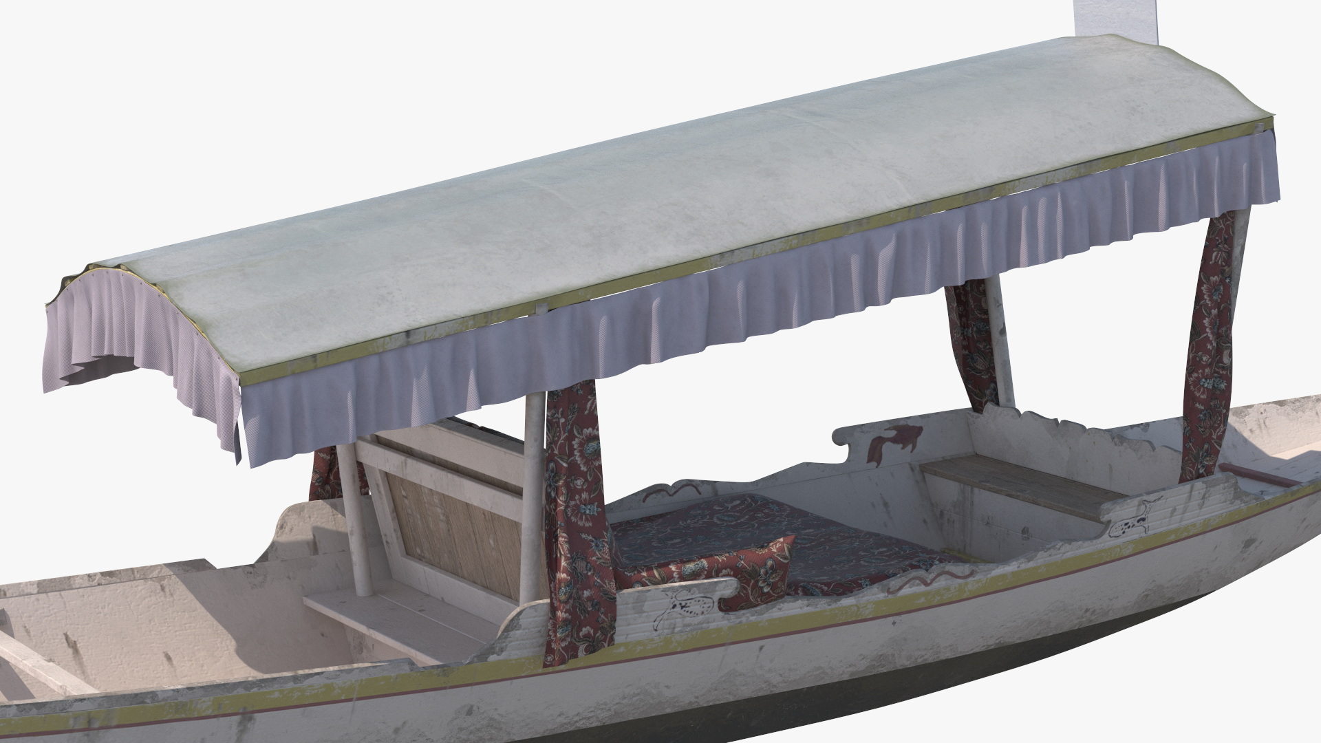 3D model Shikara River Glider White Old