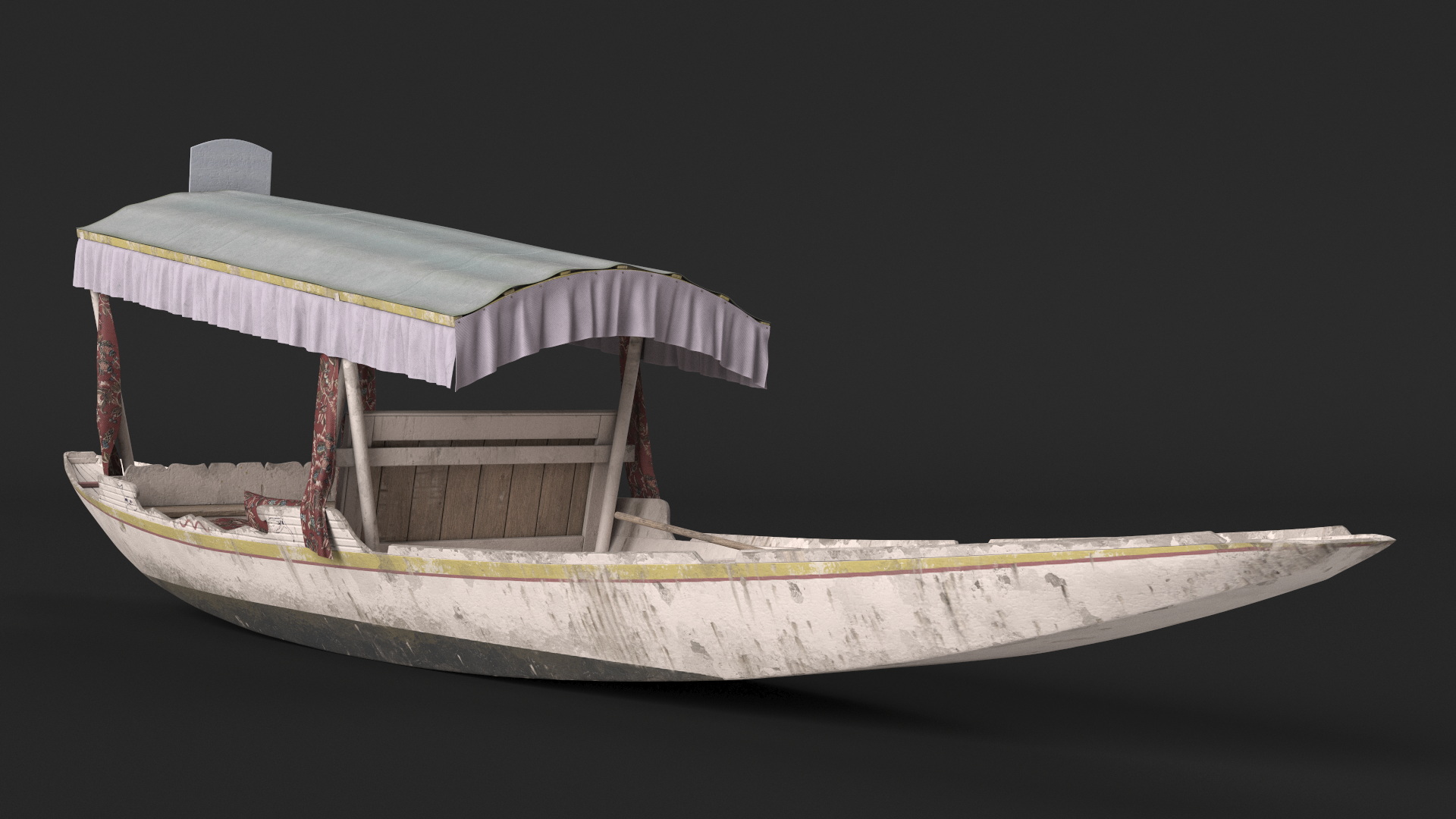 3D model Shikara River Glider White Old