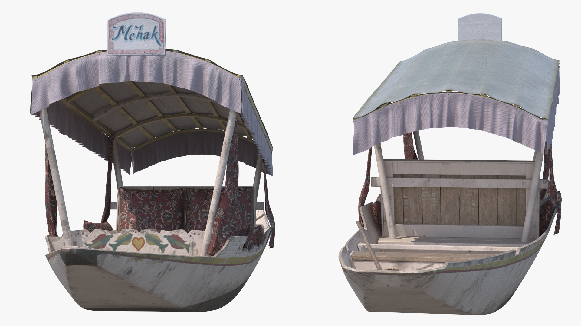 3D model Shikara River Glider White Old