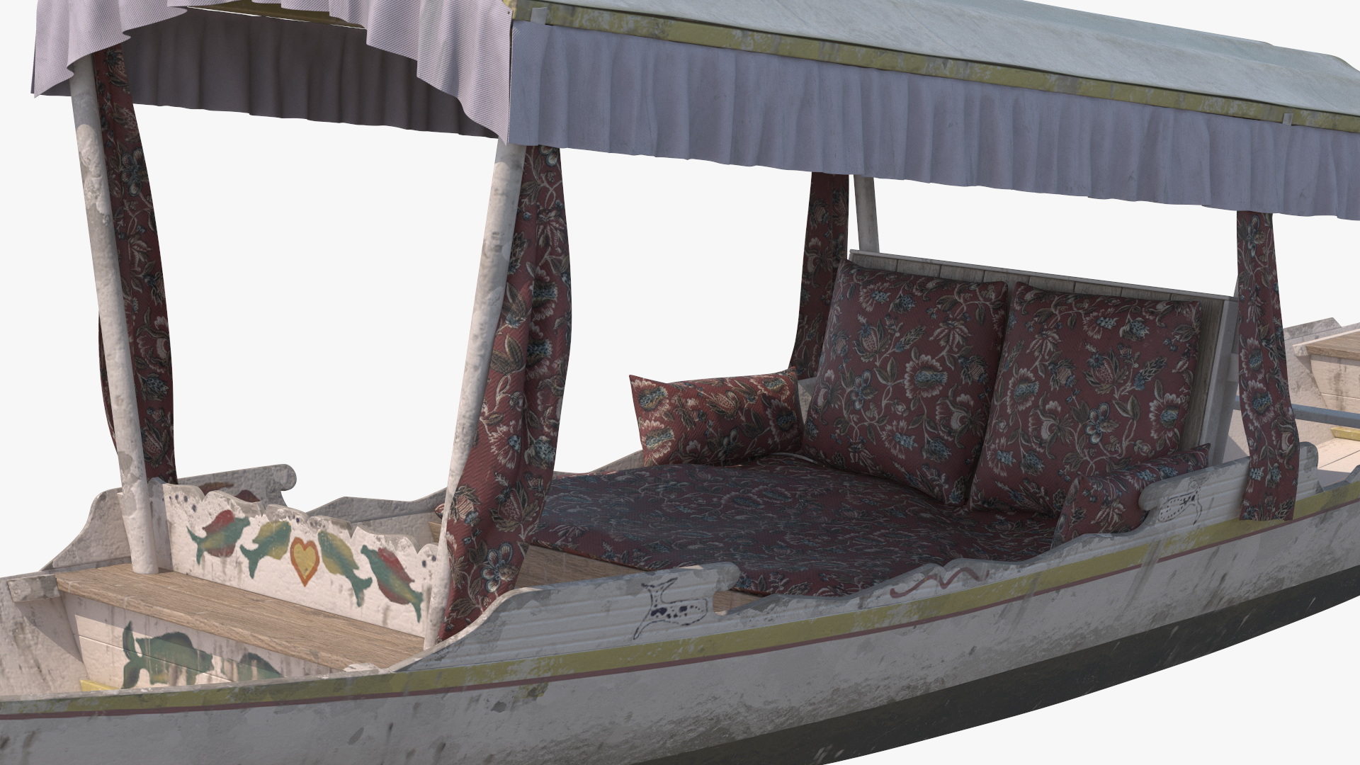 3D model Shikara River Glider White Old